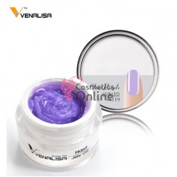 Gel UV / LED Venalisa Hard Jelly de constructie si camuflaj, gel jeleu 1719 15gr Clear Purple  + 1 Gel color de 5g Venalisa Cadou